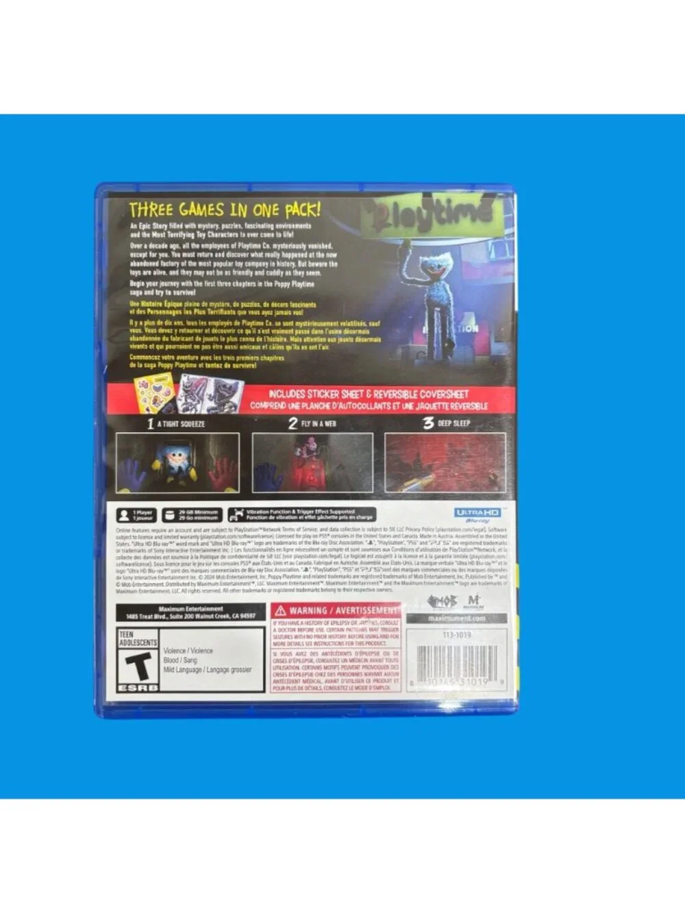 PS5 Poppy Playtime Triple Pack – Chapters 1–3 – Sony PlayStation 5 Game